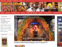 Tablet Screenshot of chalihasahib.com